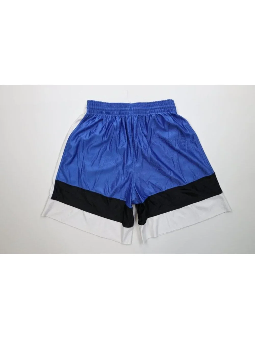 Vintage 90s Mens Size Large Color Block Dazzle Gym Basketball Shorts USA Nylon